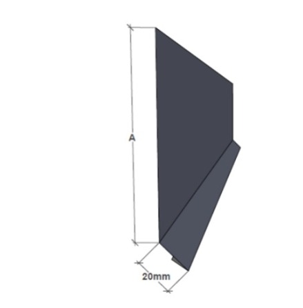 Isticksplt svart A 210 mm tjocklek 0,6 mm 2 m