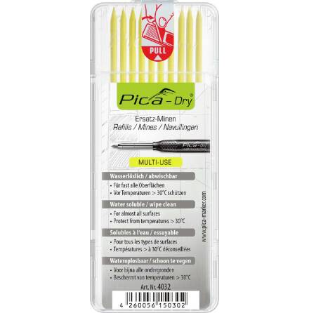Refill Stift Gul Pica Dry 4032