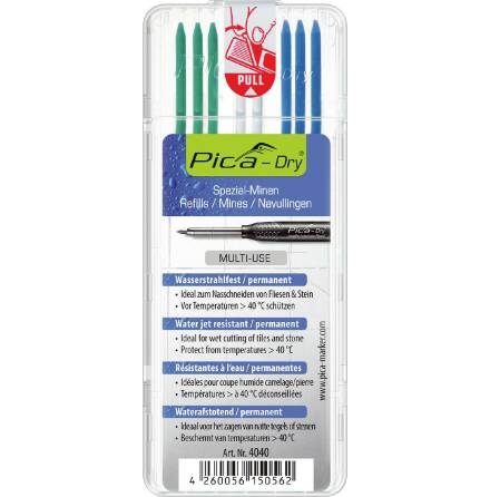 Refill Stift Bl Grn Vit Pica Dry 4040